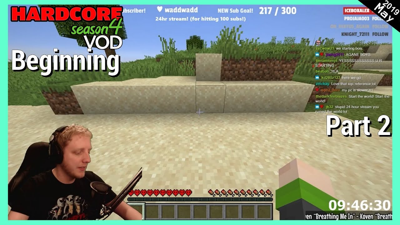 24hr STREAM HYPE Part 2 - Hardcore Season 4 Beginning - Philza VOD - Streamed on May 10 2019