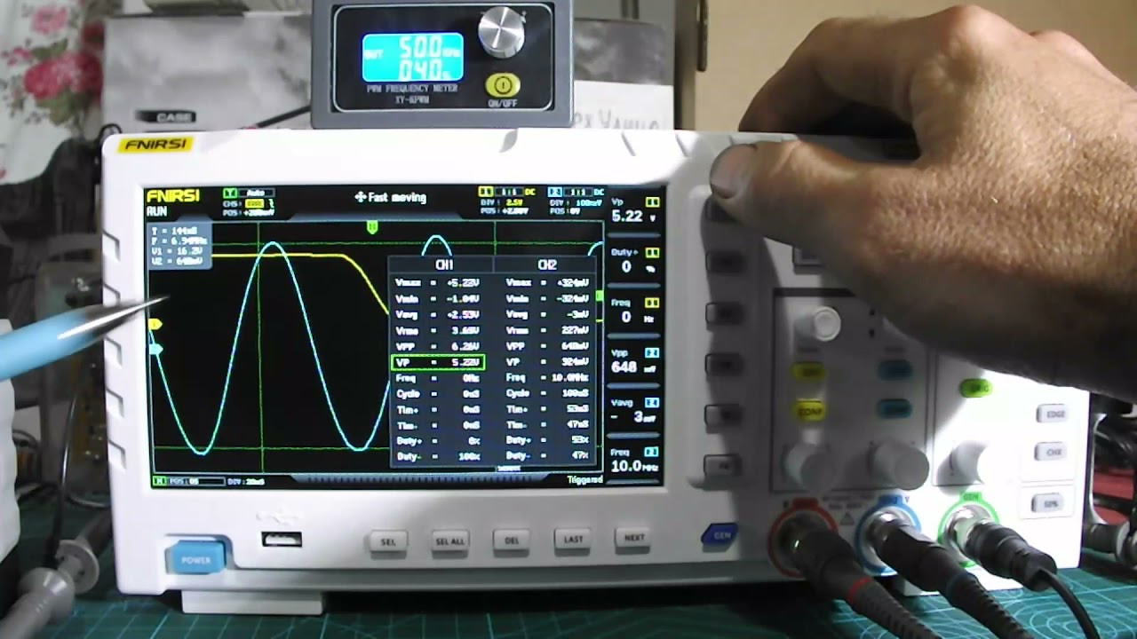 Небольшой обзор мощного FNIRSI 1014D.  A small overview of the powerful FNIRSI 1014D.