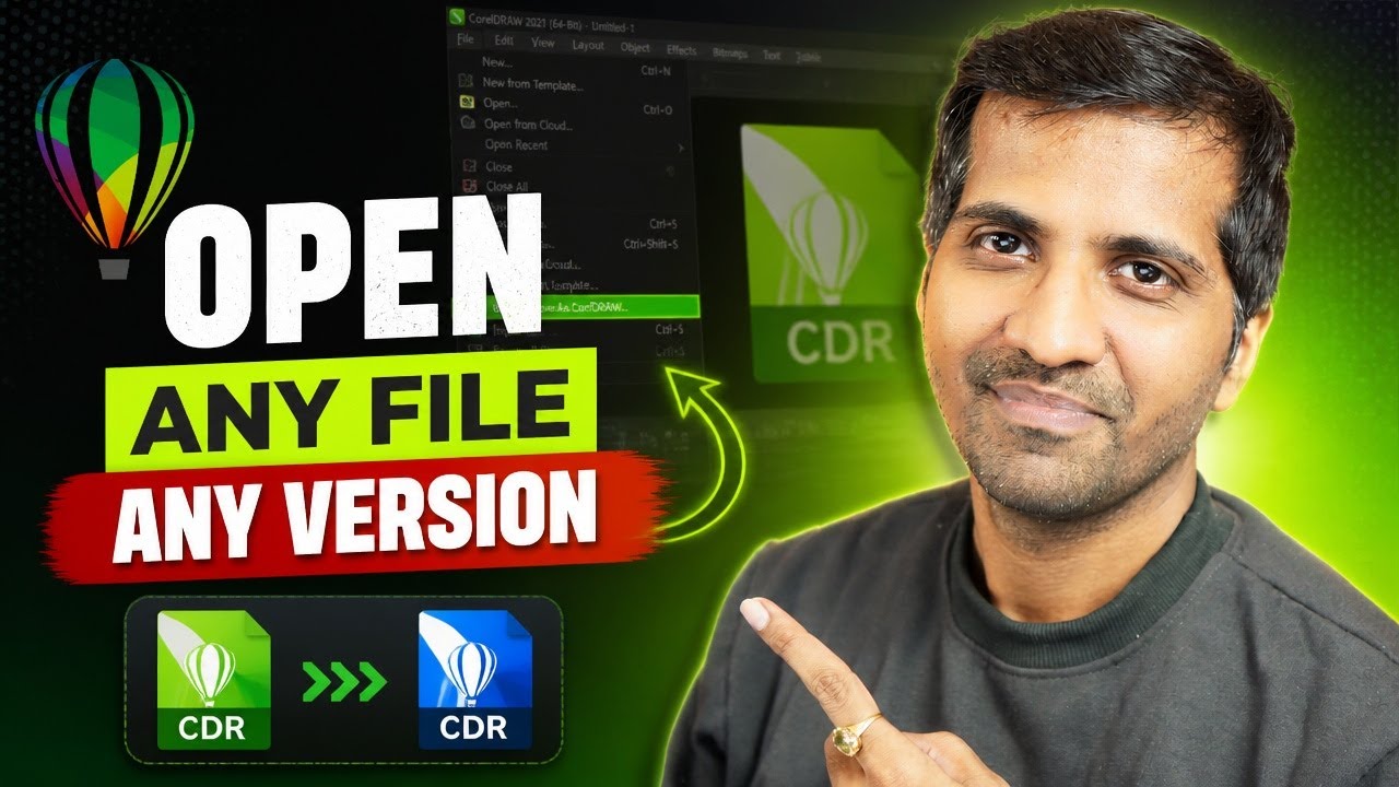 How to Open CorelDraw File In Any Version | Higher Version File Open in Lower Version