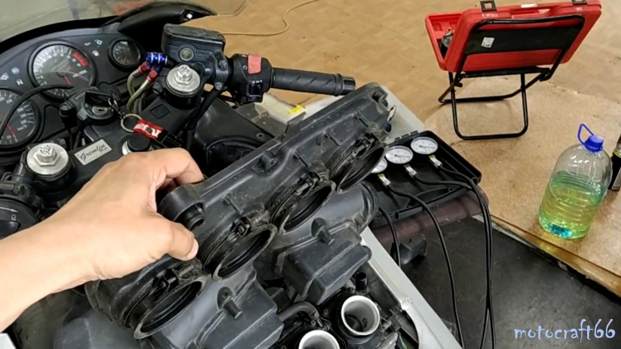 Honda CBR600f4 синхронизация карбюраторов