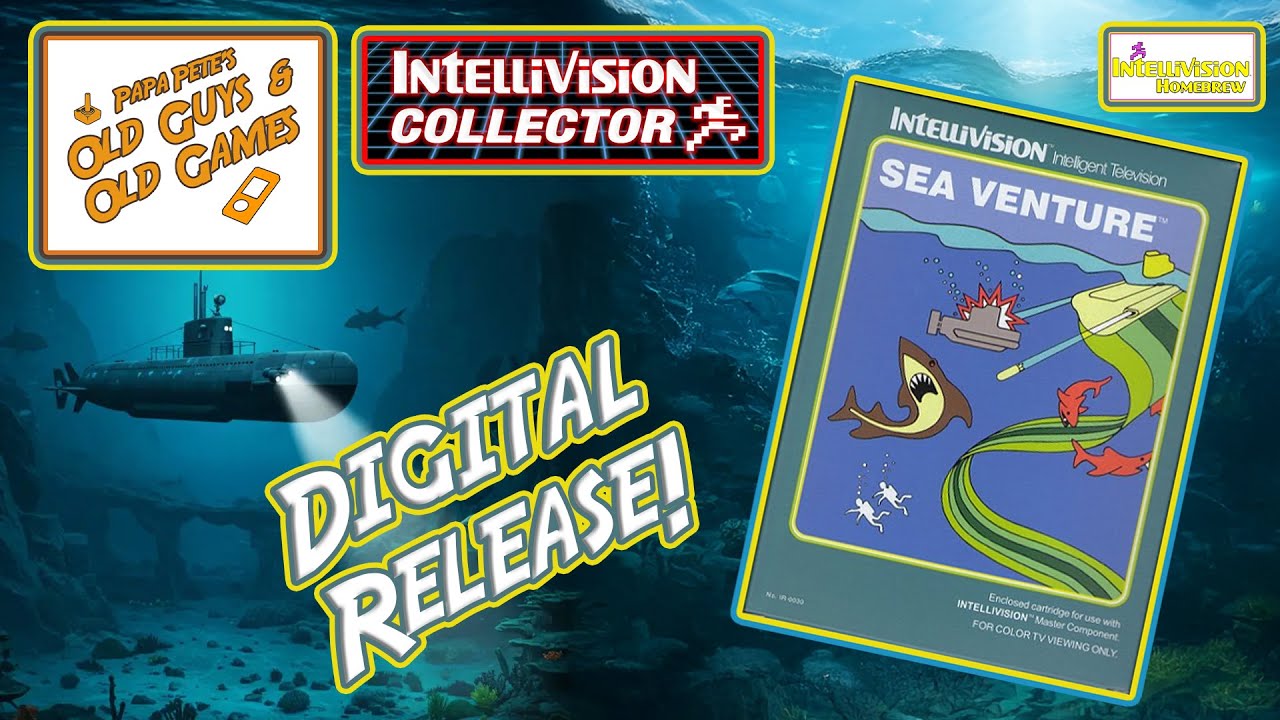 Sea Venture &mdash; коллекционер Intellivision &mdash; старые игры и игры Папы Пита #intellivision