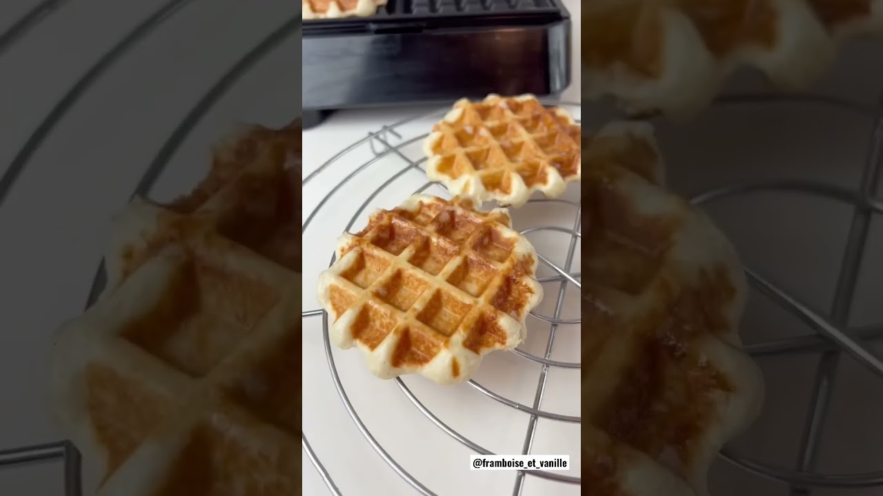 Gaufres li&eacute;geoises recette en description #food #gaufres #recette #recettefacile #pastry #gouter