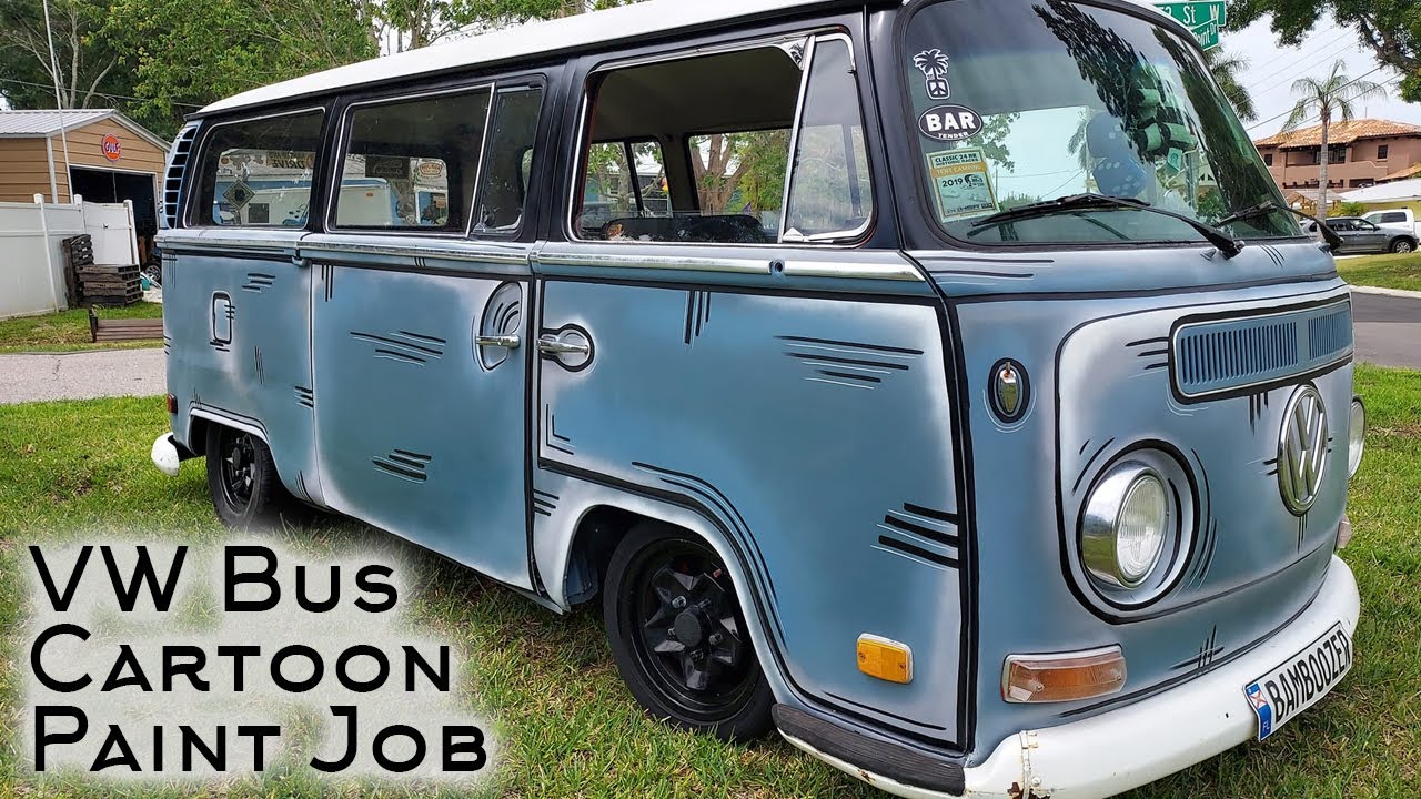 VW Bus Cartoon Paint Job.