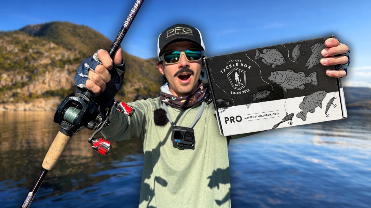 RETO DE PESCA! Caja misteriosa de señuelos (PRO) a prueba! -Pesca de lobina