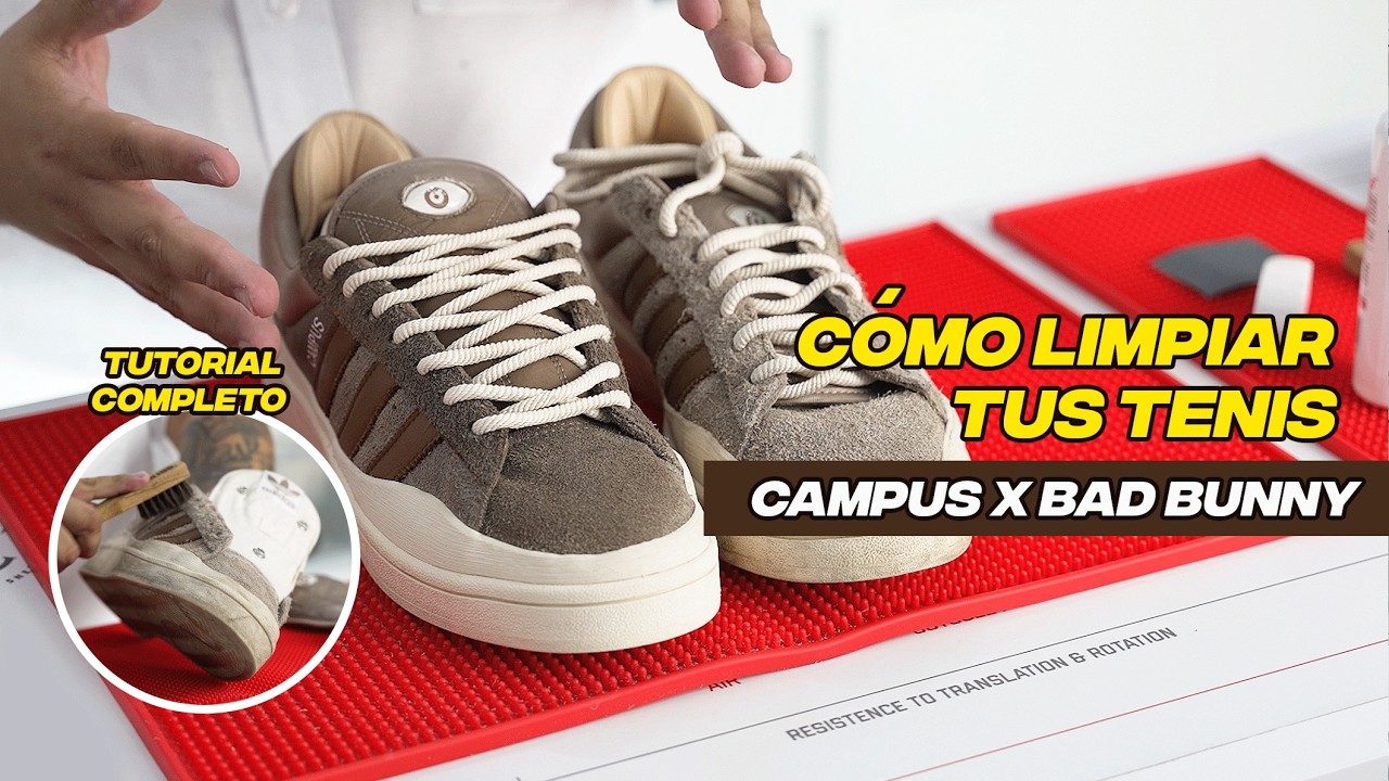 CÓMO LIMPIAR TENIS DE GAMUZA ADIDAS BAD BUNNY