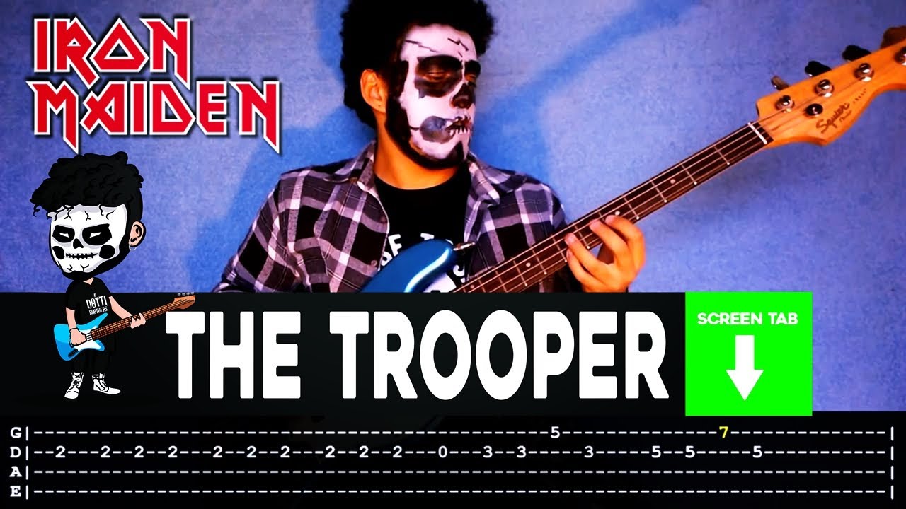 【IRON MAIDEN】[ The Trooper ] cover by Cesar | LESSON | BASS TAB