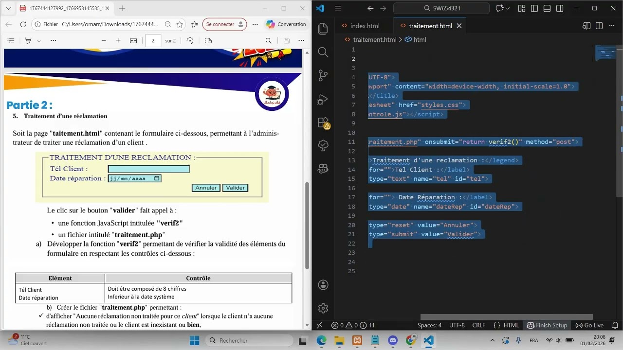STI || PHP Affichage les données dans un tableau dynamique [ Select + Tableau en PHP ]