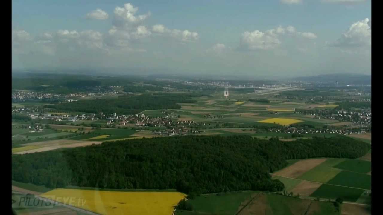 Shanghai - Zürich Airbus A340 Cockpit View - landing [HD]