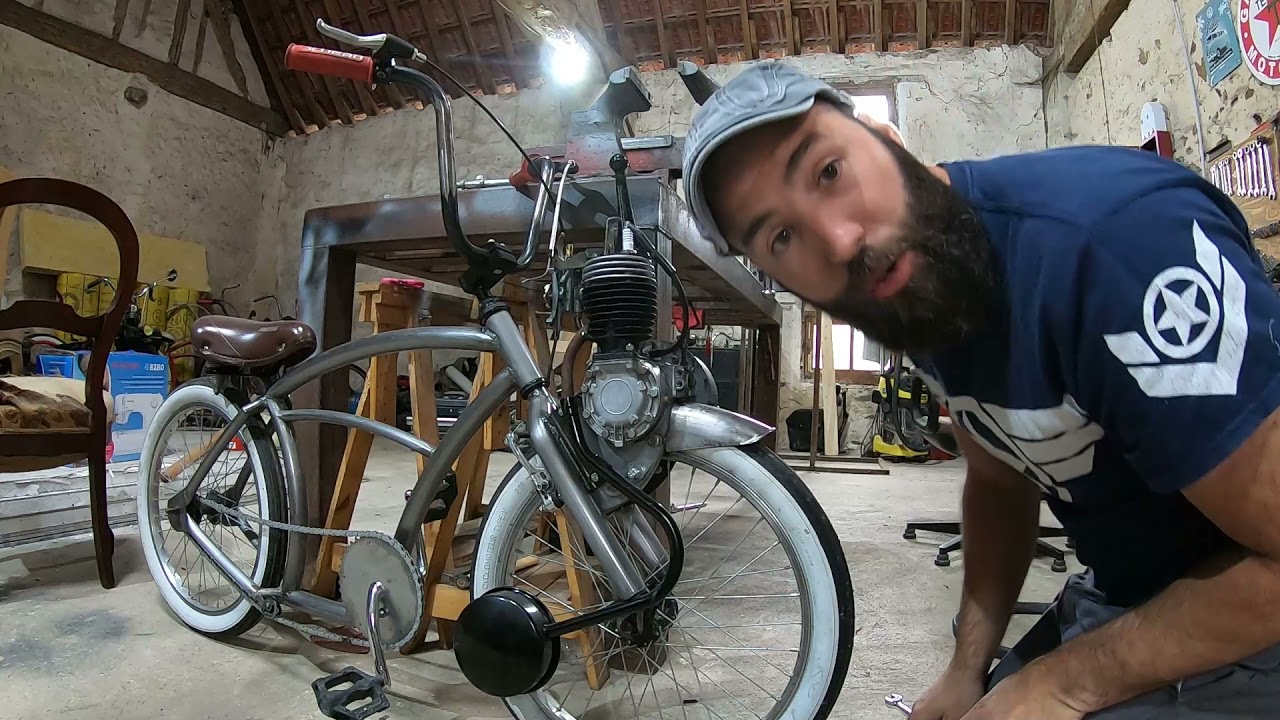 je teste un support de membrane en alu pour mon petit solex custom