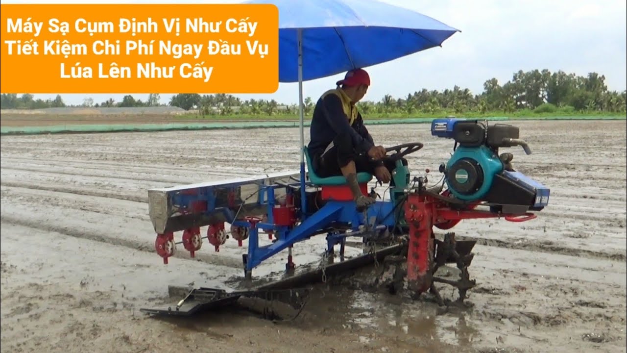 Máy Xạ Cụm Định Vị Như Cấy ,Tiết Kiệm Chi Phí Ngay Đầu Vụ Lúa Lên Như Cấy