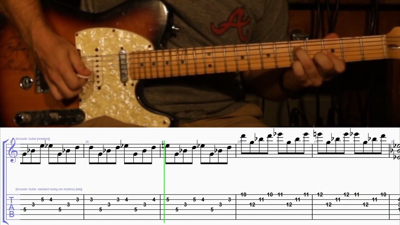 How to Play the Lead Guitar Part to Rent from the Musical Rent with TAB