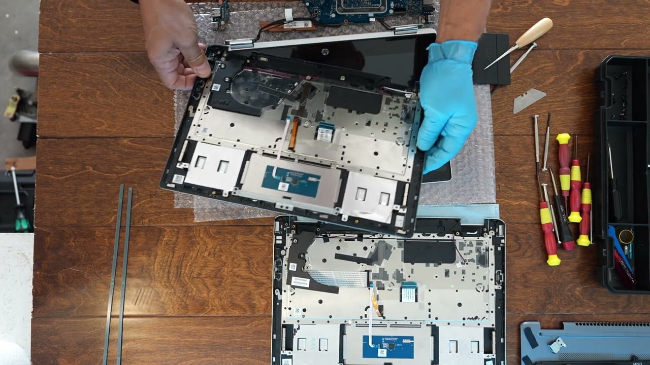 HP Chromebook x360 Keyboard and Battery Replacement How-To