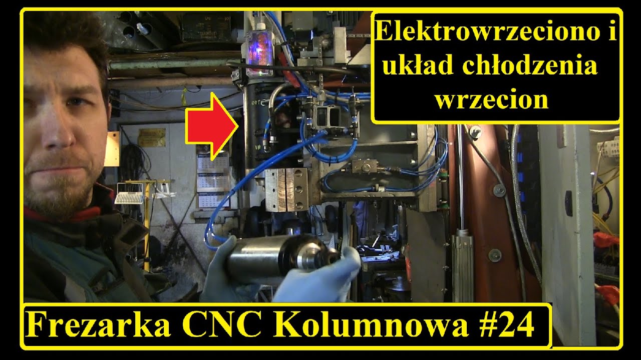 Frezarka CNC Kolumnowa #24 Układ chłodzenia wrzecion