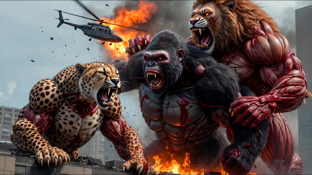 King Kong's 3 Forms: Cheetah, Lion, Gorilla... Who Was The Real Threat? 🤯