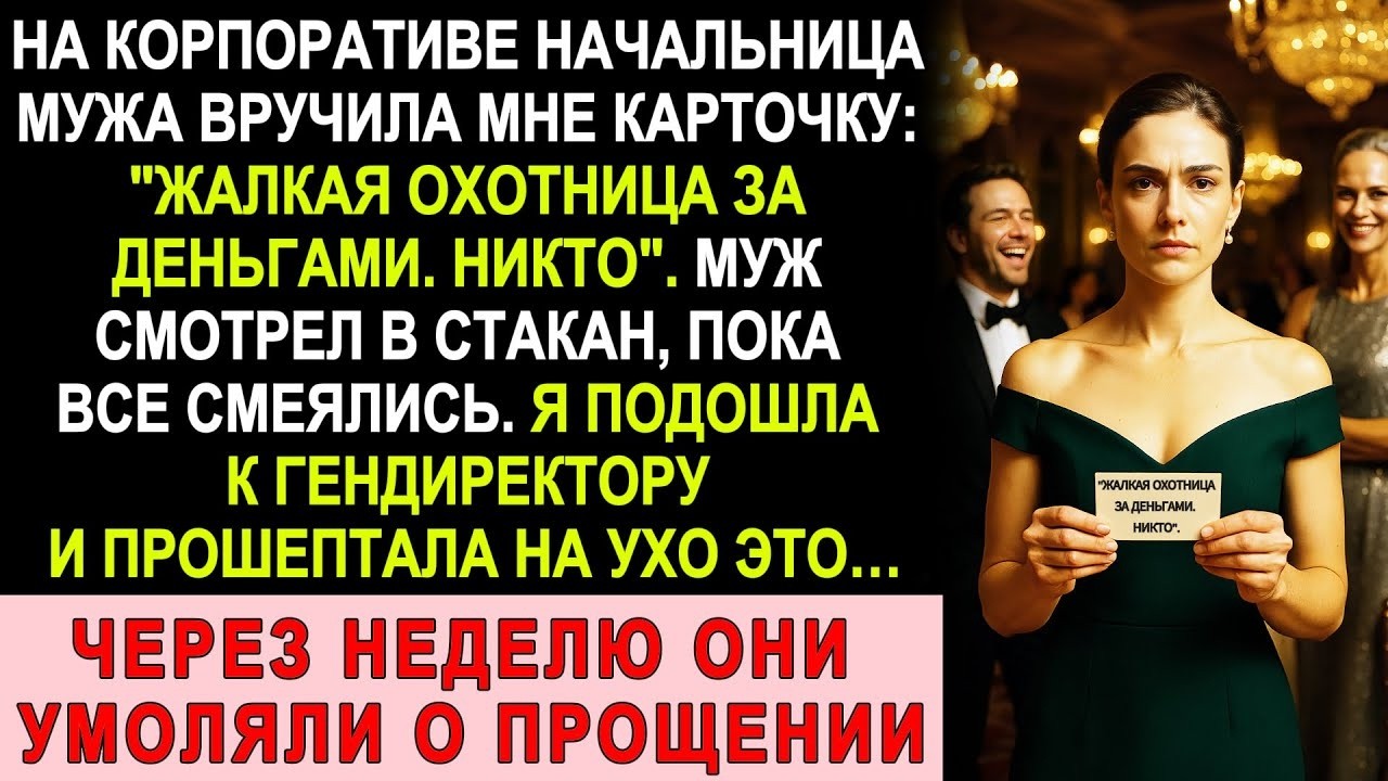 Муж И Его Начальница Смеялись Надо Мной На Корпоративе, Но Одно Слово Гендиректору – Изменило В