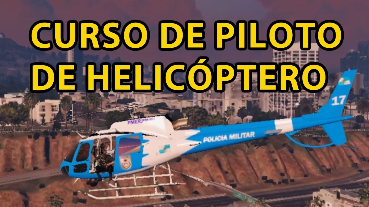 Curso de Piloto de helicóptero no GTA para o soldado SqT (famoso recruta Bizonho, ).