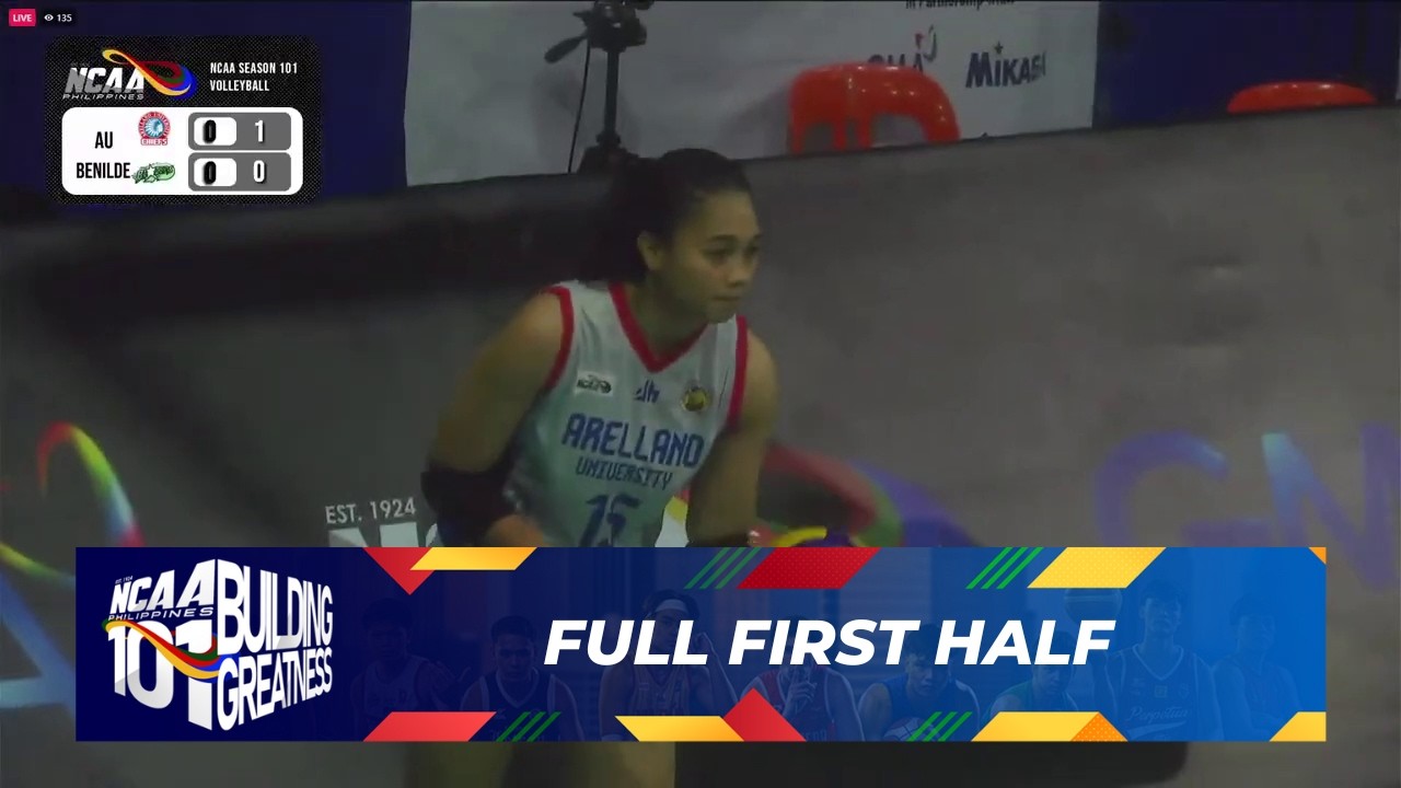 FULL FIRST HALF - Arellano Lady Chiefs vs Benilde Lady Blazers | NCAA Season 101