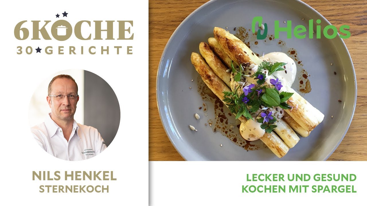 6 Köche, 30 Gerichte - Spargel mit Kaffee von Nils Henkel. Gesund bleiben! Helios & die Sterneköche.