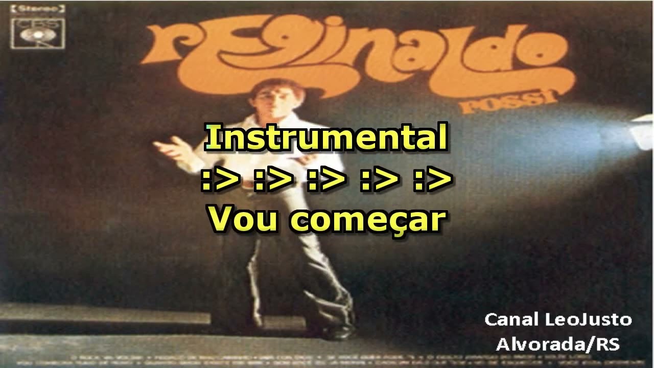 Vou Começar Tudo de Novo _ Reginaldo Rossi _ Karaokê (música original)