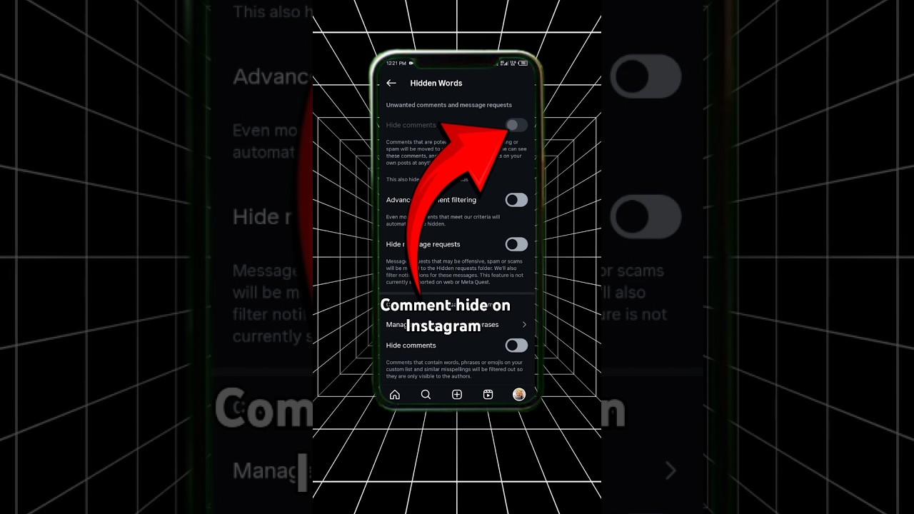 how to comment hide on Instagram||kese comment hide kare Instragram me
