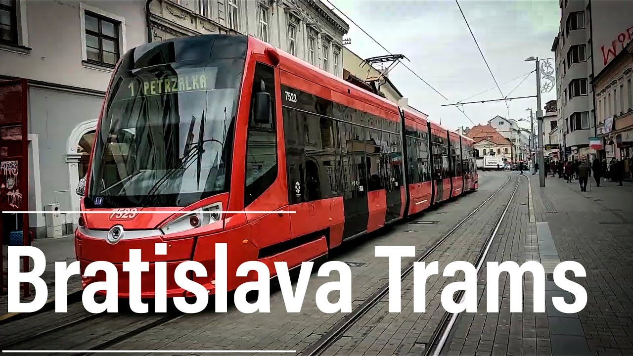 Trams in Bratislava - to the main railway station