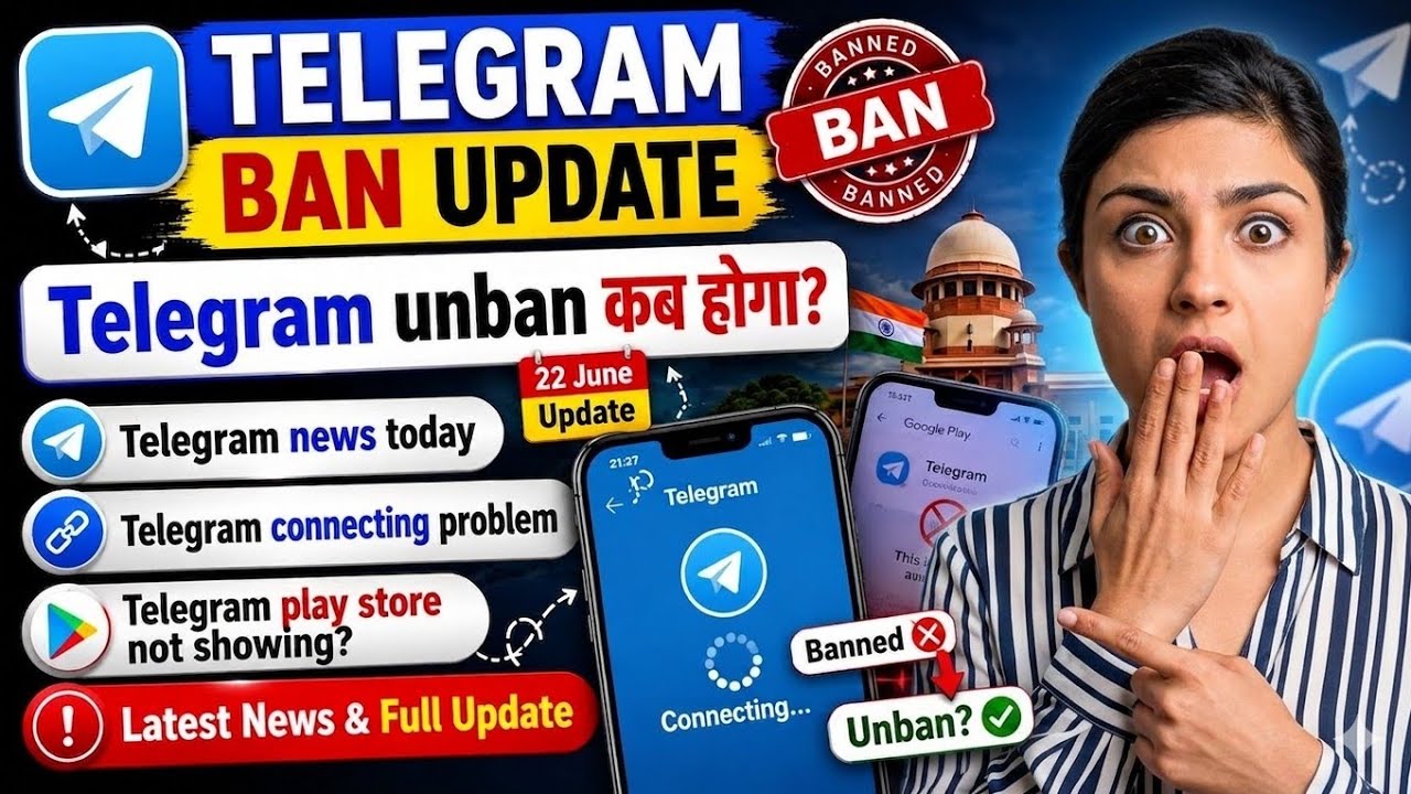 Telegram Banned in India | Telegram Unban | Telegram Comeback? | Telegram Back in India | Telegram