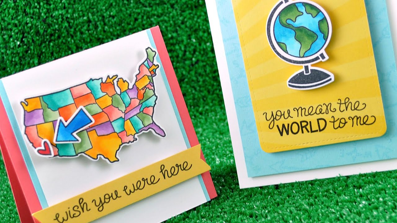 Intro to Wish You Were Here + 2 cards from start to finish { Lawn Fawn }