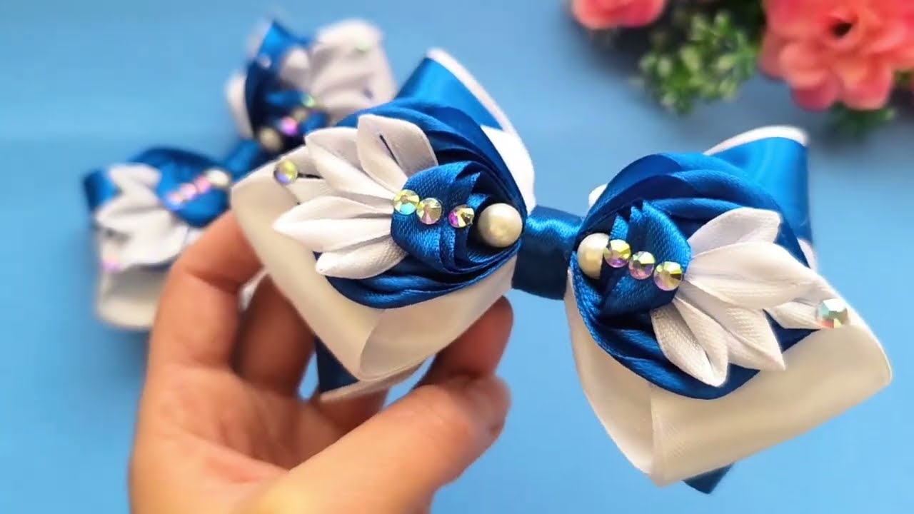 DIY/ MK 🎀WOW!!! ТАКИЕ БАНТИКИ из лент вы точно не делали!!!!/Повторить обязательно!!/ New bows 🎀