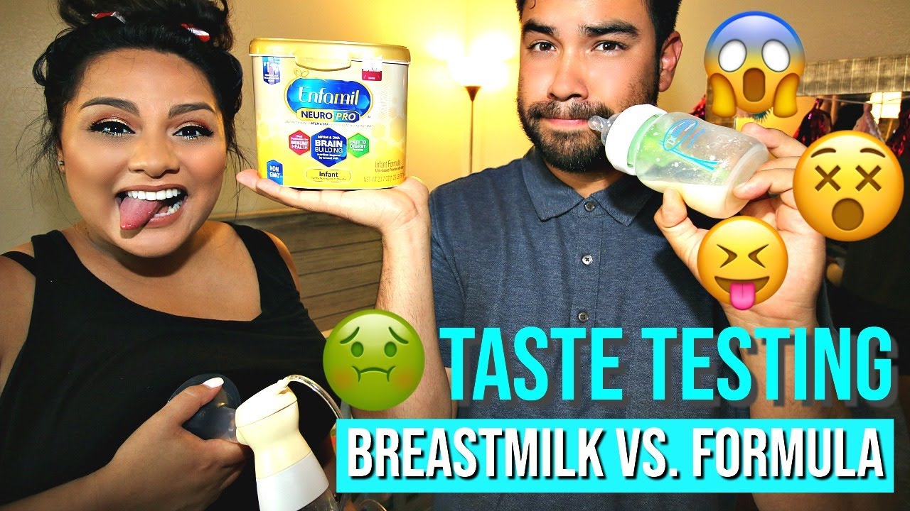 TASTE TESTING | Breastmilk vs. Formula