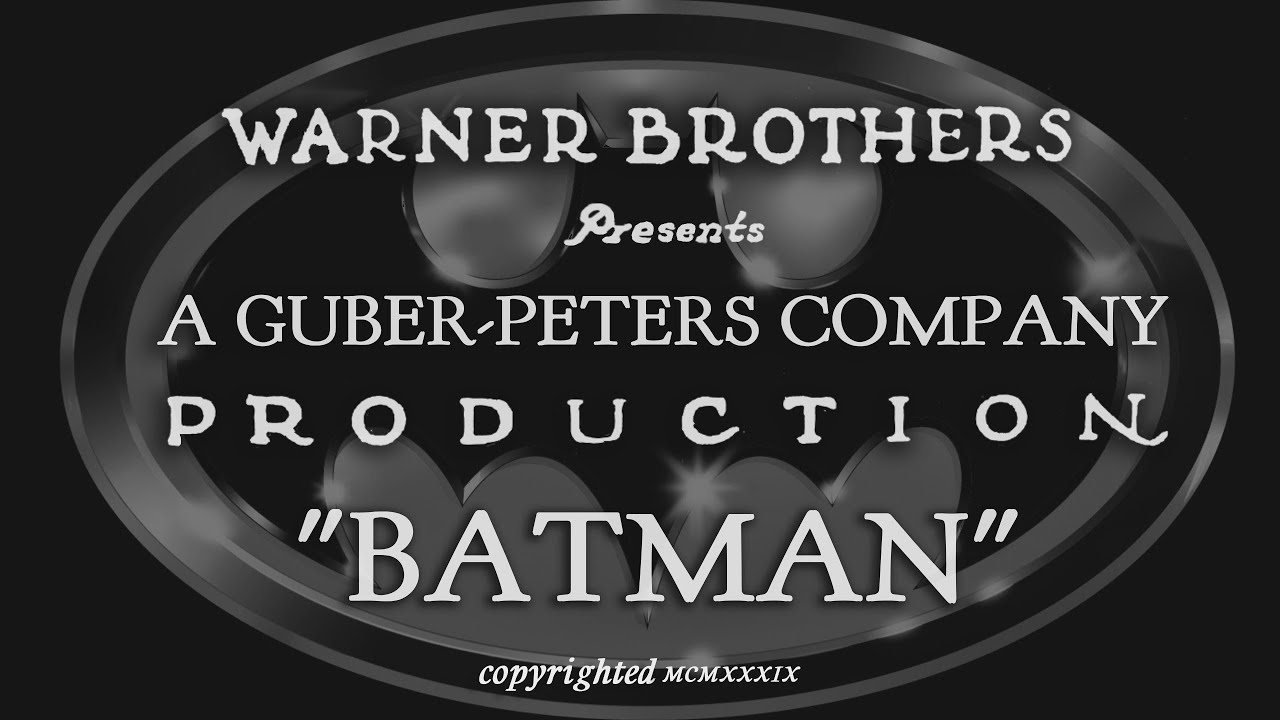 1989 Batman  1920's Silent Film concept (First 8 minutes)