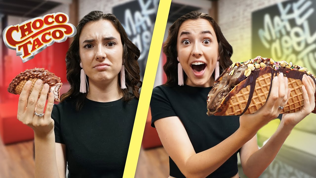 Making A GIANT Chocolate Ice Cream Taco!