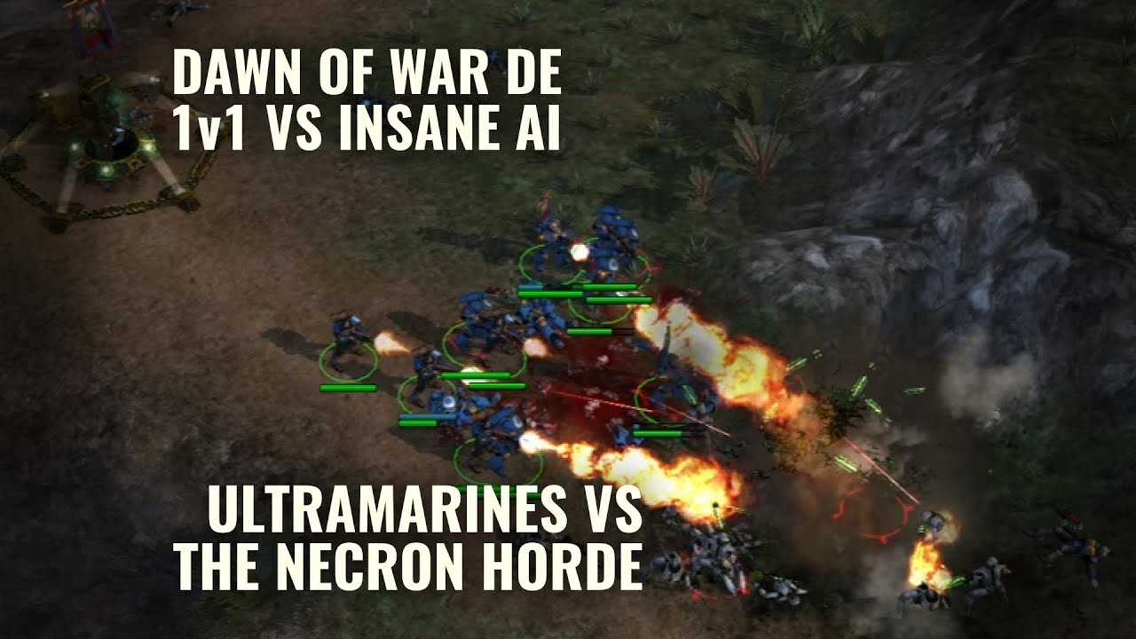 Dawn of War DE: Space Marines vs Insane AI – First Attempt (No Commentary)