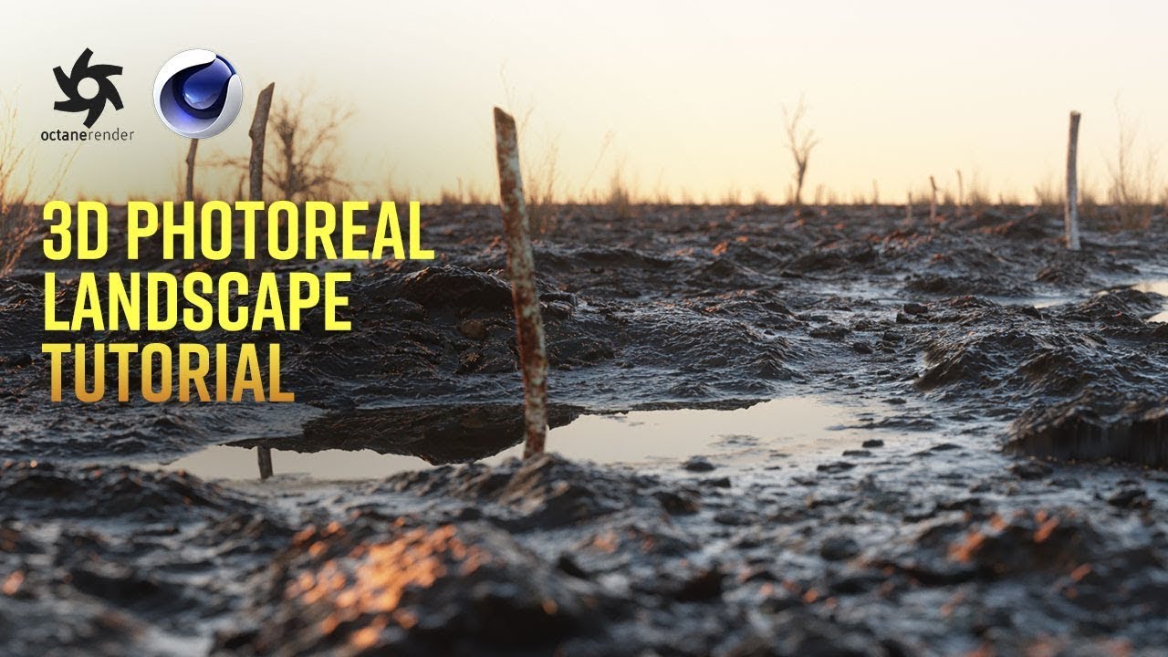 Create a Photorealistic Landscape in Ten Minutes | C4D Tutorial & Octane Render