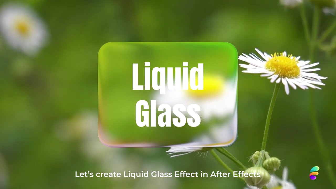 liquid glass effect ┃After Effects Tutorial
