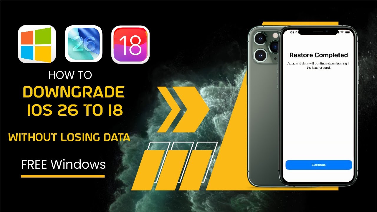 How to Downgrade iOS 26 to 18 using iTunes in Windows Without Losing Data for FREE