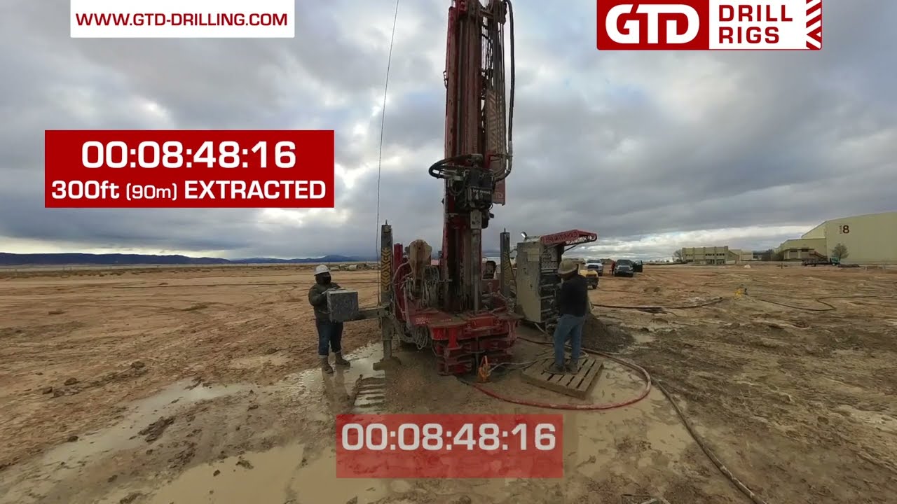 DRILLER FOOTAGE - Over 300ft of rods pulled out in less than 10 mins!