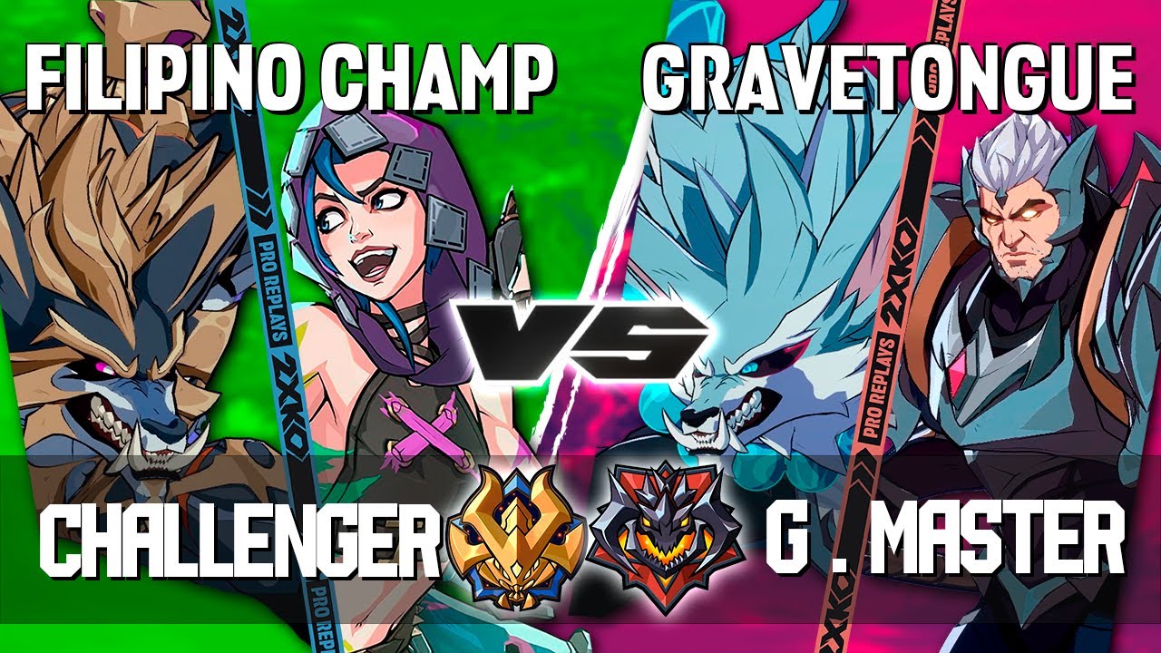 2XKO ▰ FILIPINO CHAMP (Jinx-Warwick) vs GRAVETONGUE (Warwick-Darius) ▰ 2XKO Pro level replays