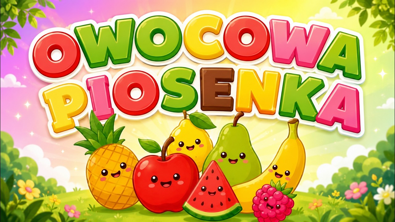 🍋🍎🍍 Chrup, chrup, mniam, mniam | Owocowa Piosenka dla dzieci 🍋🍎🍍