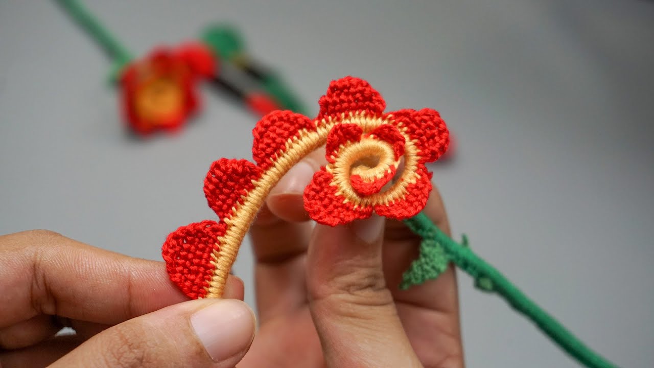 Decorative Flower with Embroidery Floss: Craft wire Ideas