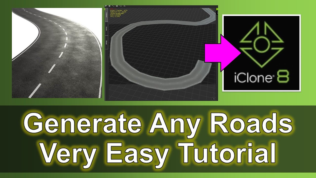 How to generate roads for iClone 8 | Full Tutorials