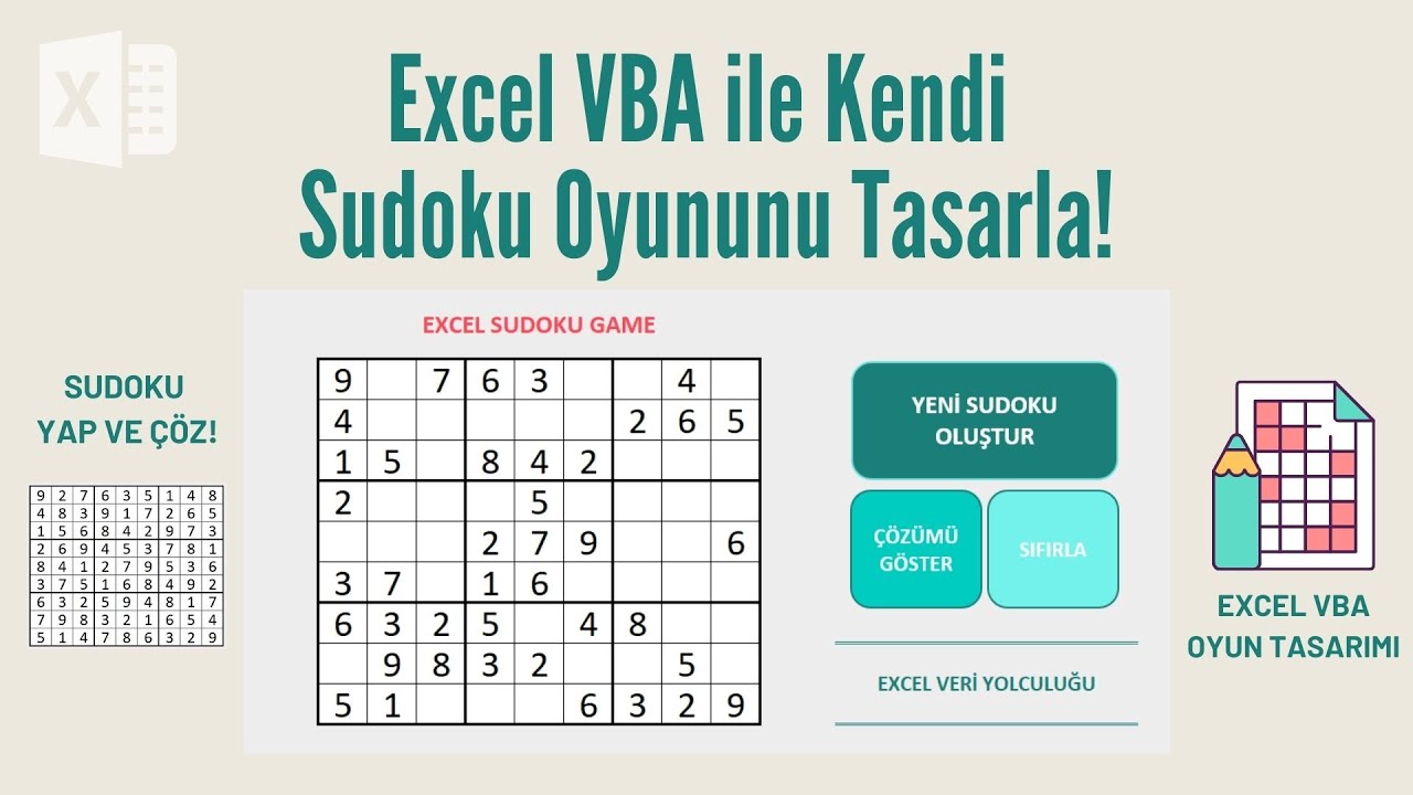 Excel VBA ile Sudoku Yapımı: Baştan Sona Adım Adım Anlatım