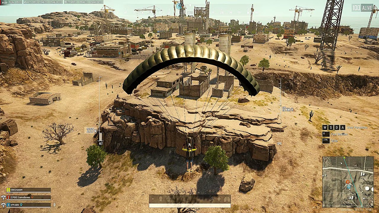 Desert Heat | PUBG PC Miramar Squad | RX 590 GME + i5-12400F | QHD Gameplay 