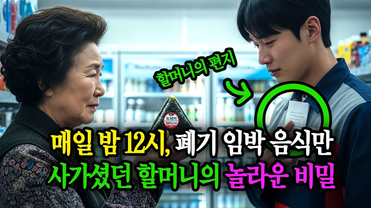 매일 밤 12시, 폐기 직전 삼각김밥만 찾던 할머니의 눈물겨운 비밀