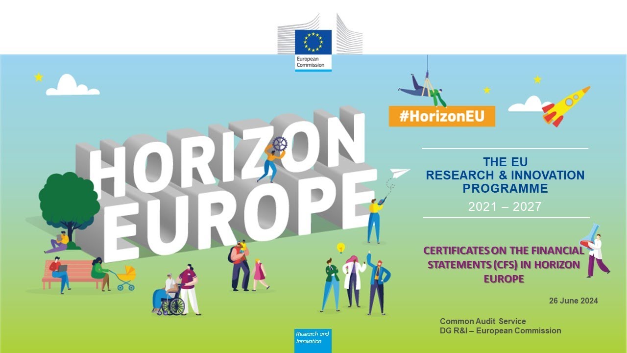 Certificates on the financial statements (CFS) in Horizon Europe (26 June 2024)