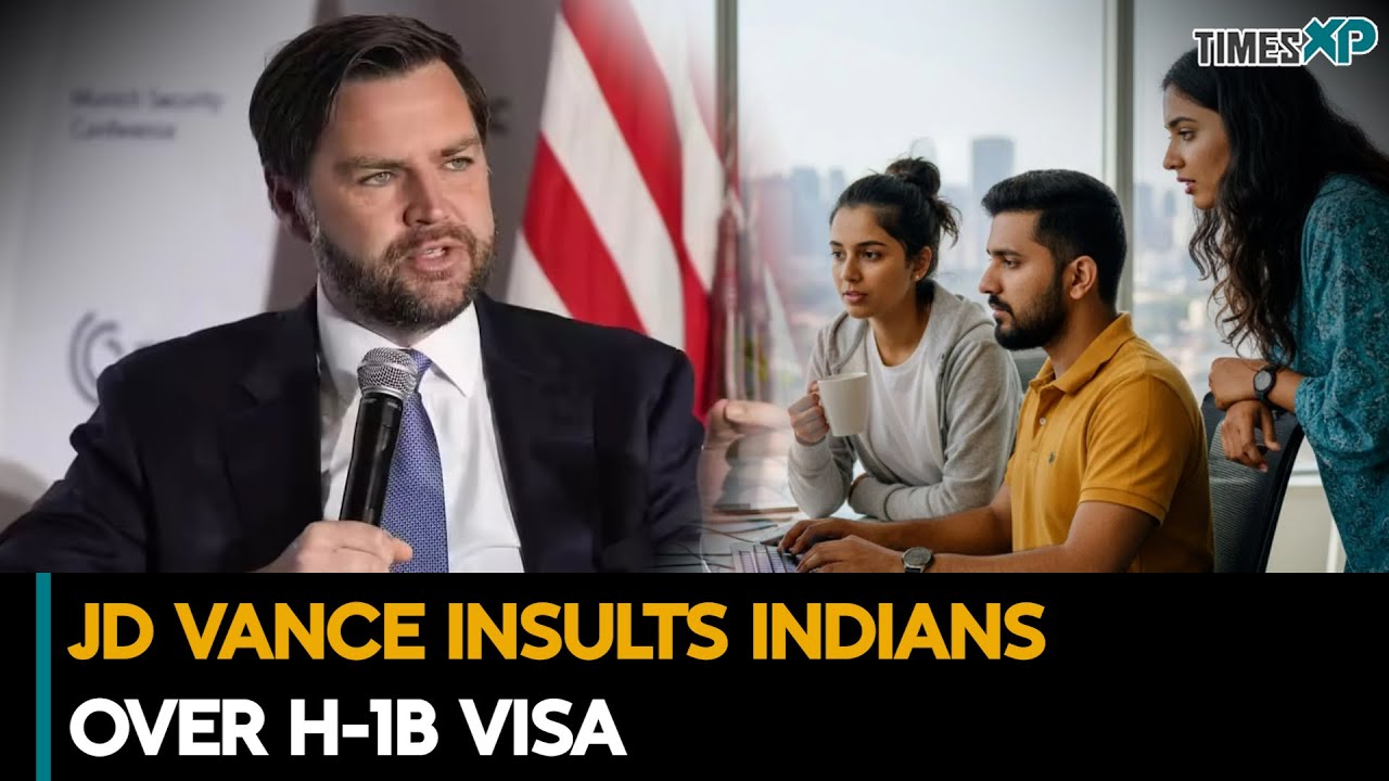 U.S. VP JD Vance Insults Indians Over H-1B Visa| Indians In The U.S.