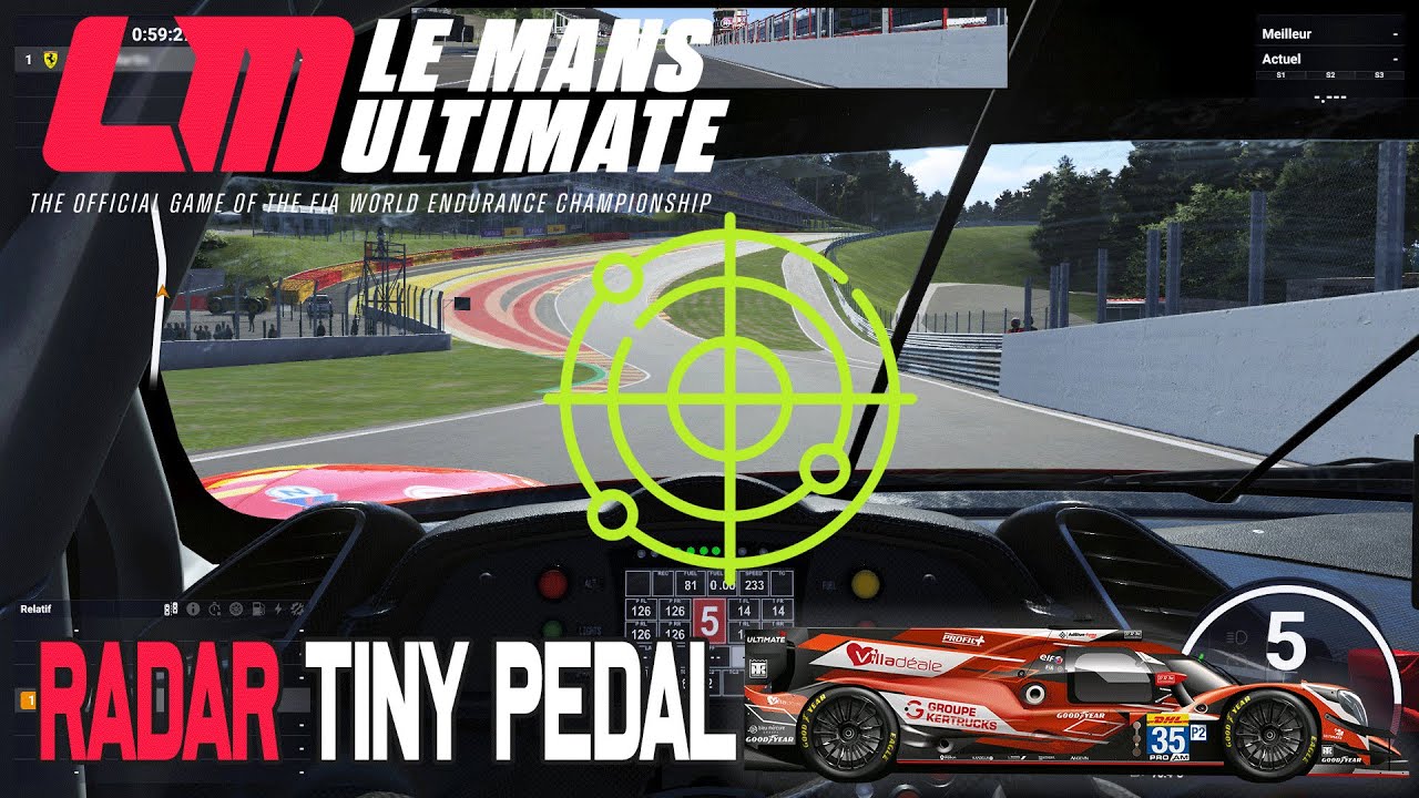 Le Mans Ultimate utilisation de Tiny pedal