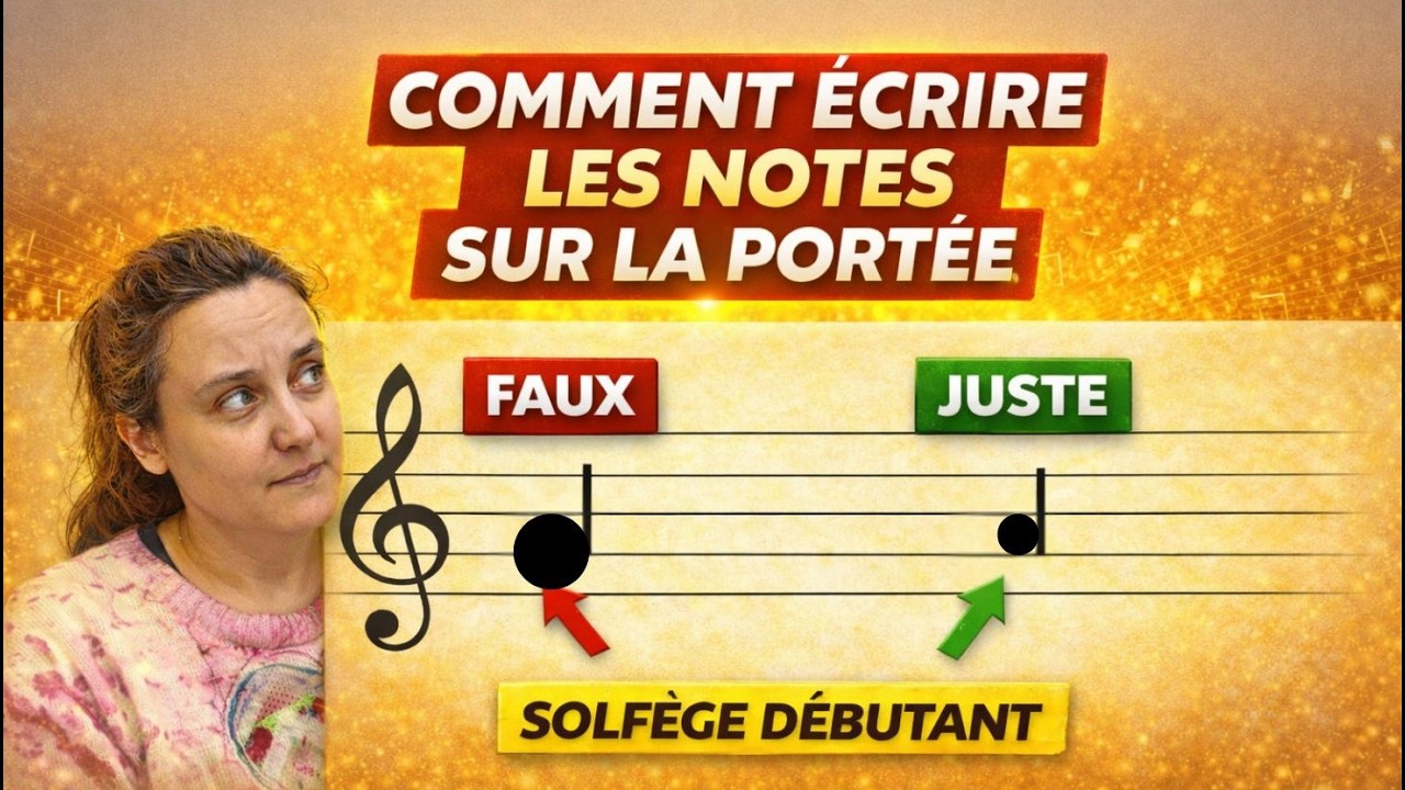 Placer notes sur la portee, Notation Musicale 🎵