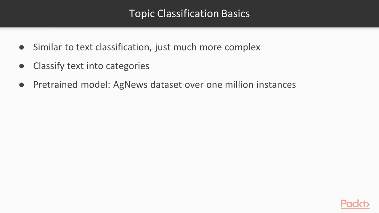 Hands-On Machine Learning with Auto-Keras : Basics of Topic Classification | packtpub.com