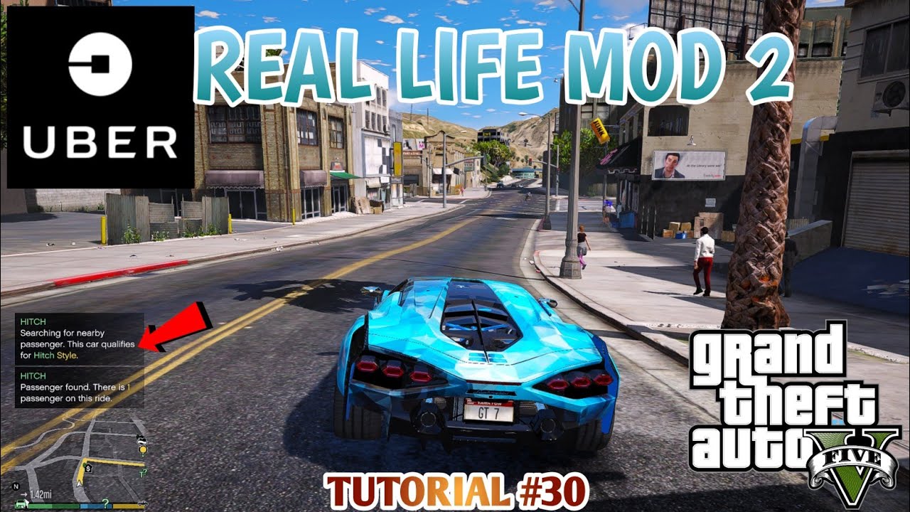 HOW TO INSTALL UBER MOD | REAL LIFE MOD | GTA 5 HINDI MOD TUTORIAL | #30 | GT GAMING