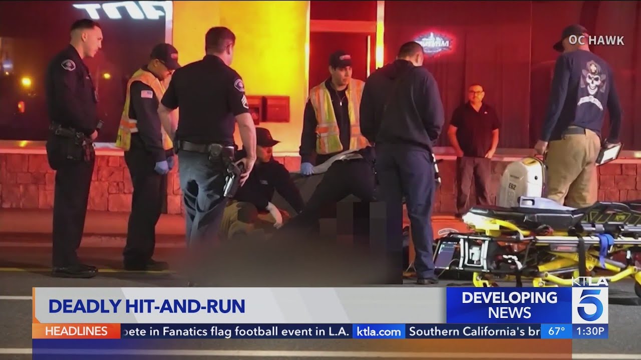 Car found abandoned after fatal Orange County hit-and-run, suspect outstanding